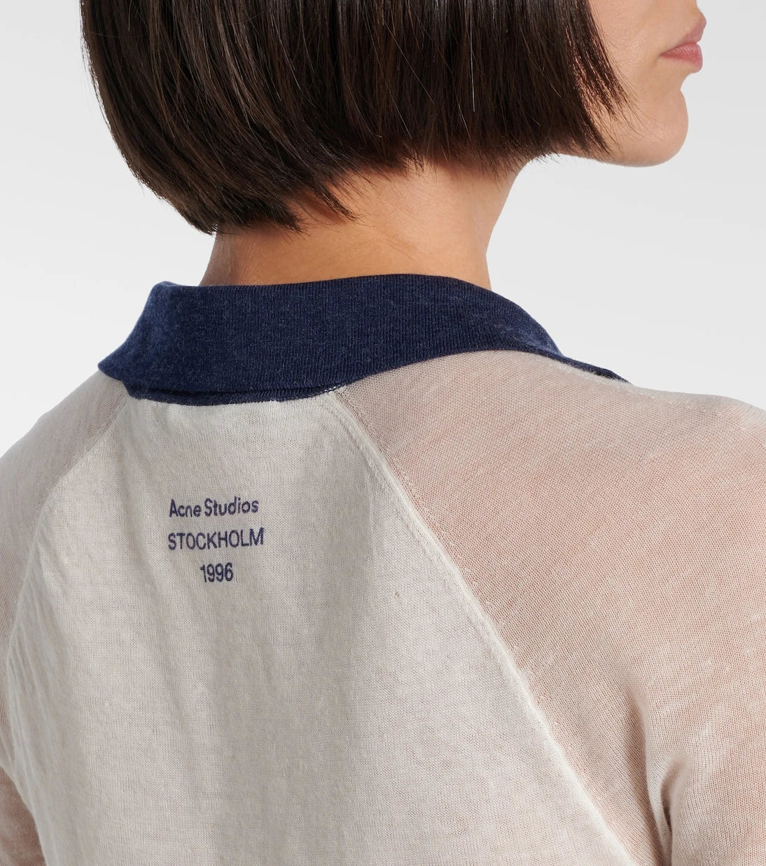 Acne Studios - قميص بولو شفاف