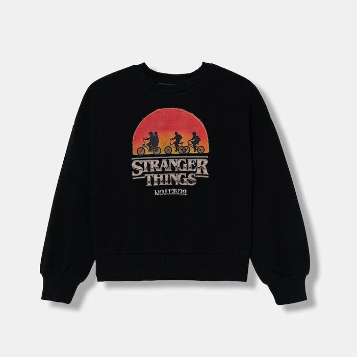 United Colors of Benetton Çocuk Pamuklu Sweatshirt