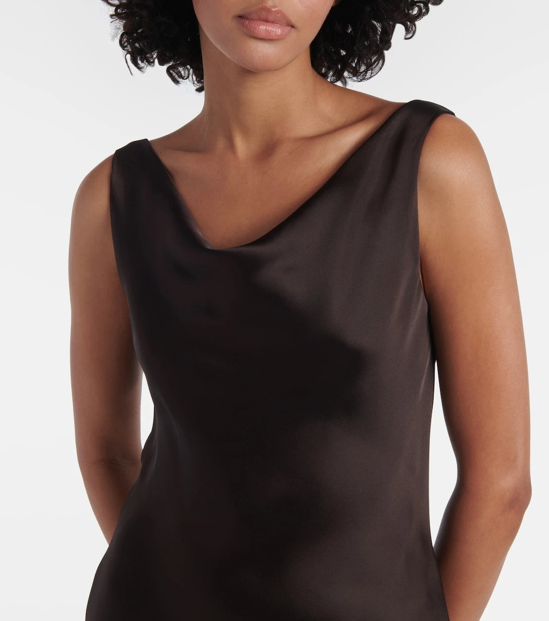 Norma Kamali - Maria crêpe satin minidress