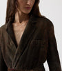 Ralph Lauren Collection Brown Velvet Devoré Lilianna Jacket
