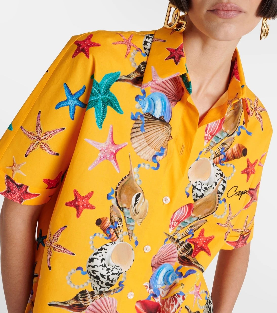 Dolce&Gabbana - Capri printed cotton shirt