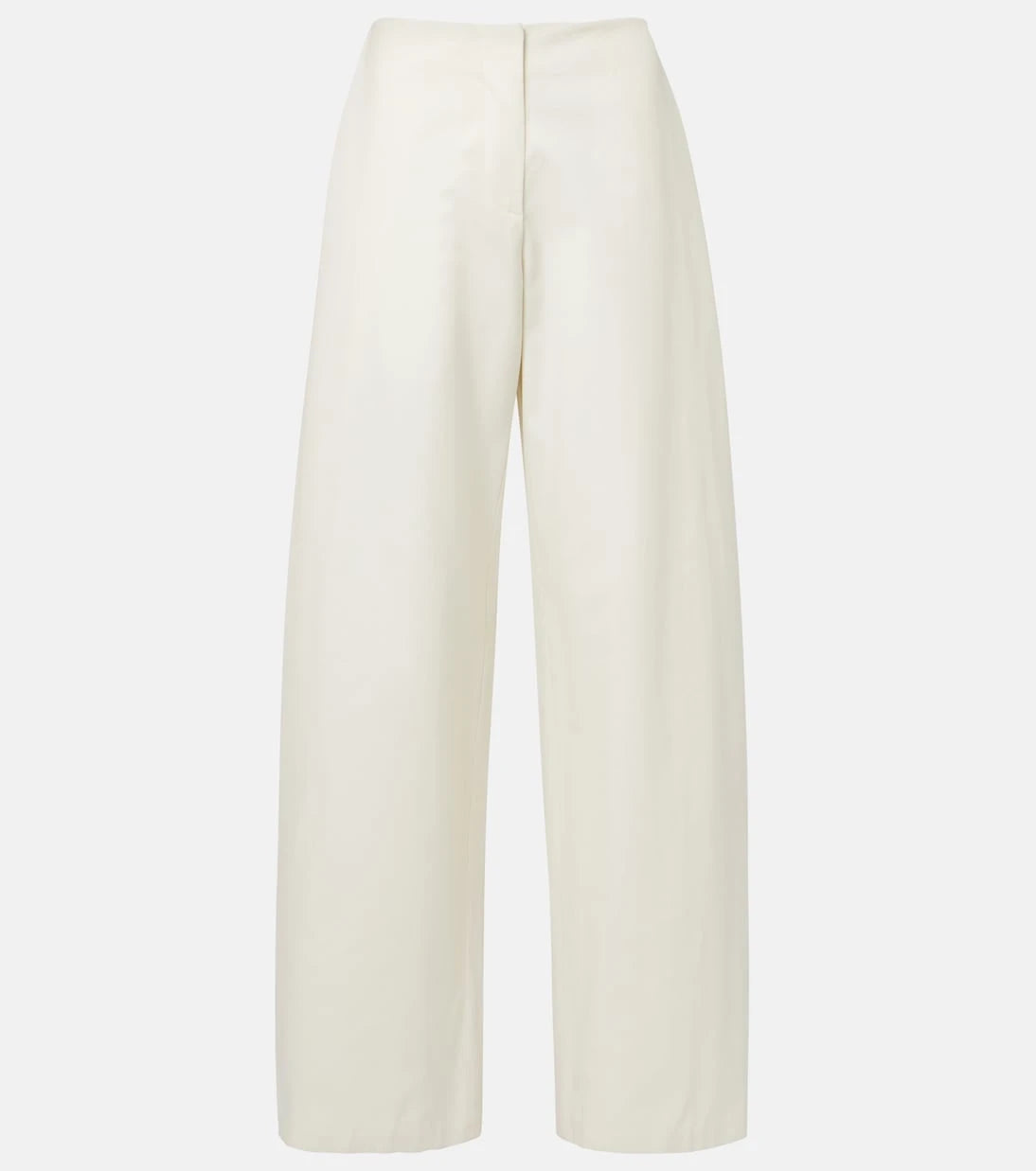 The Row - Galileo cotton and silk barrel-leg pants
