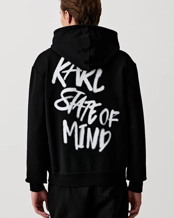 Karl Lagerfeld Jeans Pamuklu Kapüşonlu Erkek Sweatshirt