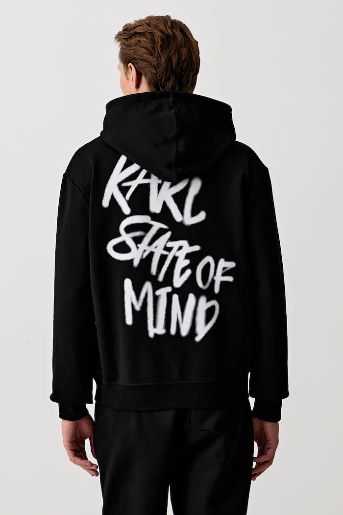Karl Lagerfeld Jeans Pamuklu Kapüşonlu Erkek Sweatshirt
