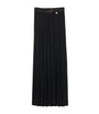 Black Pleated Maxi Skirt