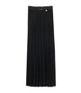 Burberry Black Pleated Maxi Skirt