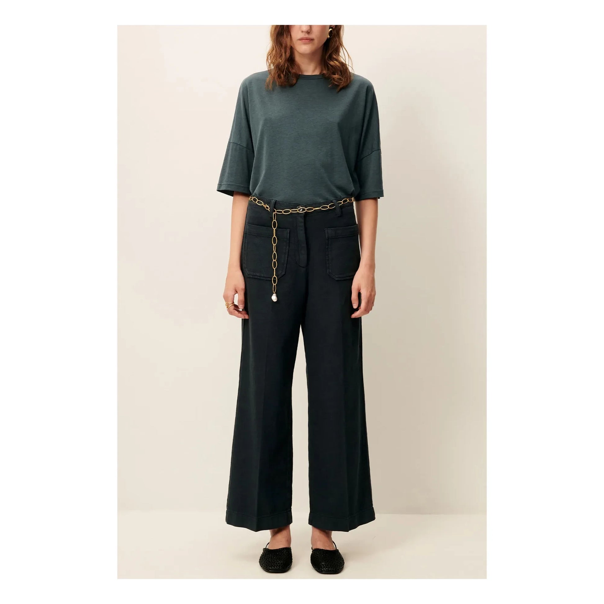 Sessùn - Dorel T-shirt | Grey blue