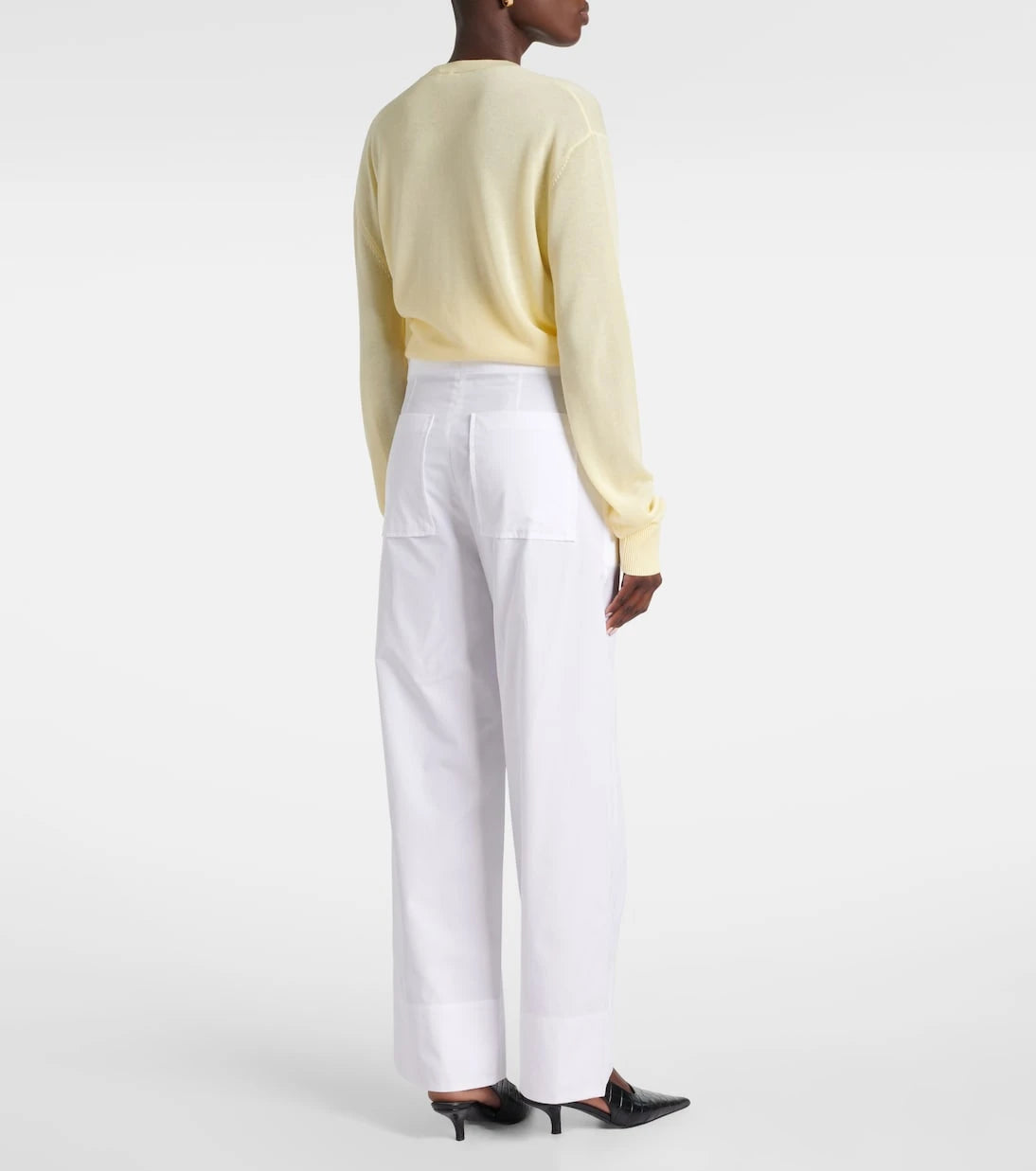 Toteme - Twisted Seam cotton poplin wide-leg pants