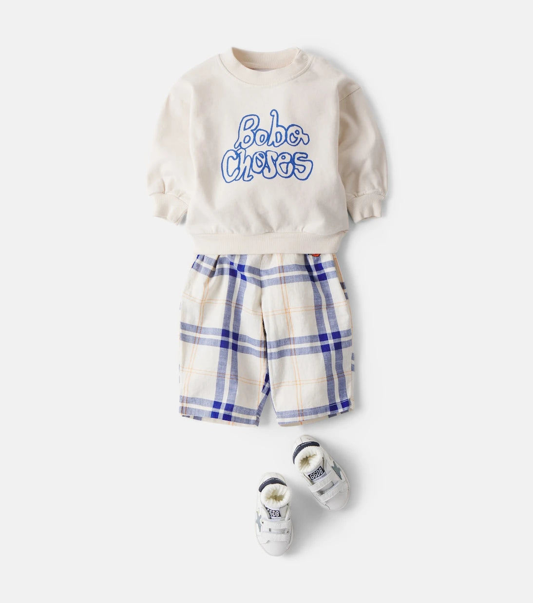 Bobo Choses - Baby Fun Tartan cotton pants