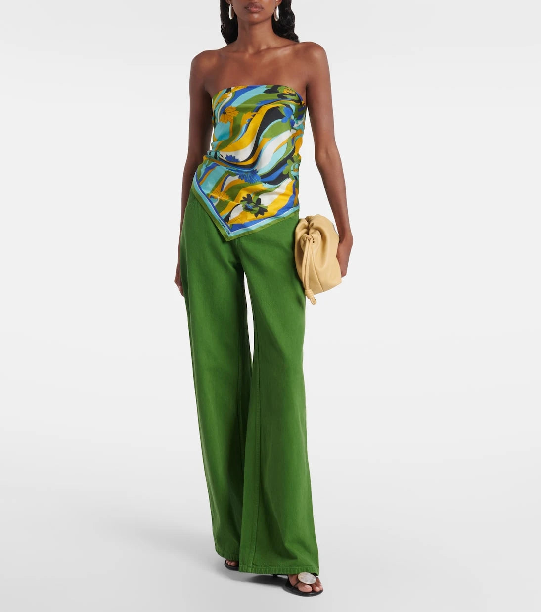 Christopher Esber - Floral silk scarf