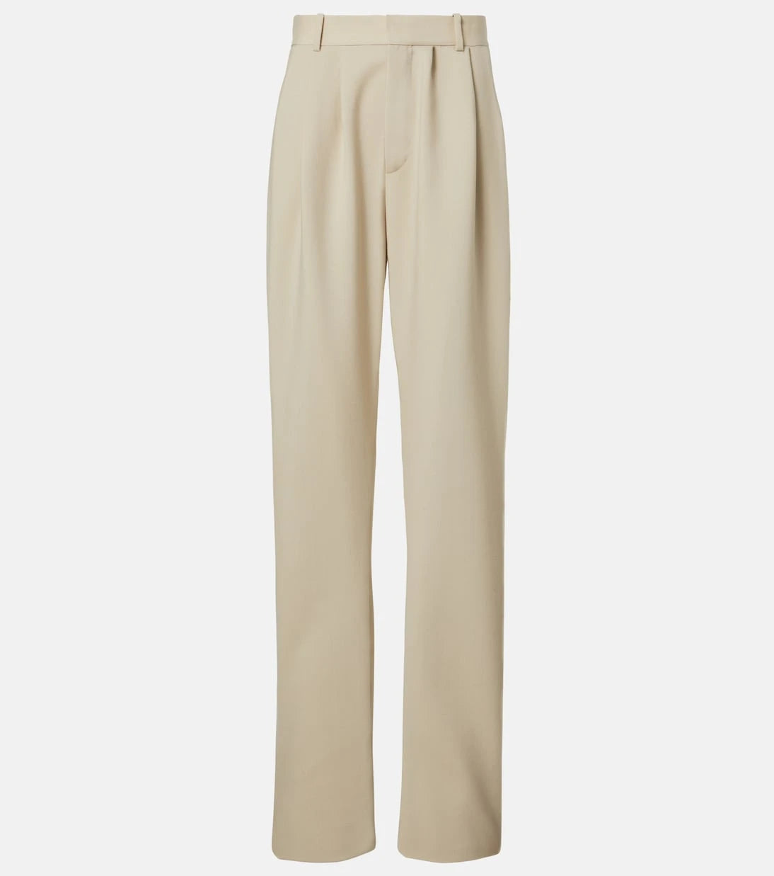 Saint Laurent - Pleated wool wide-leg pants