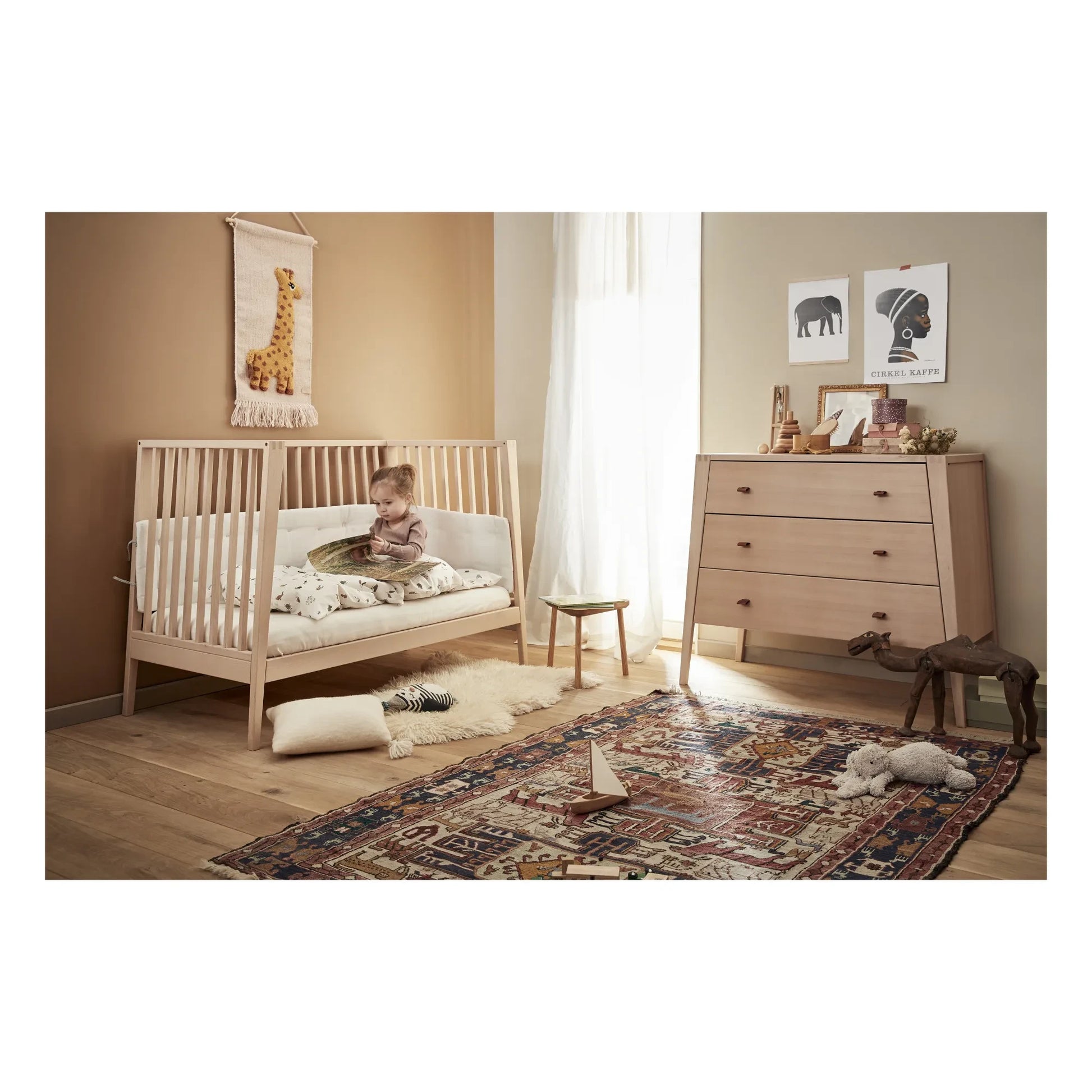 Leander - Linéa et Luna Organic Cotton Cot Bumpers | White