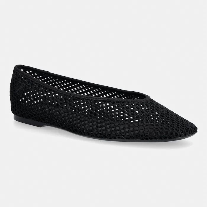 Calvin Klein балеринки SQUARE BALLERINA LINEN MESH