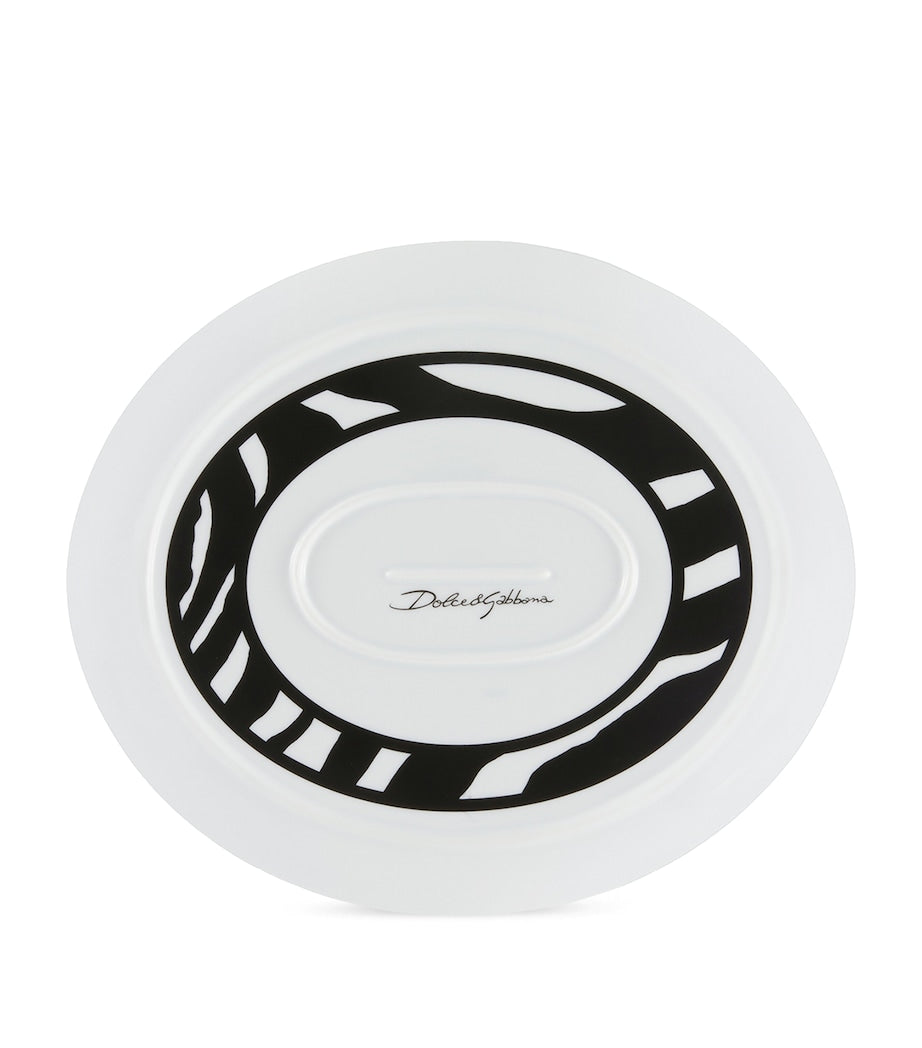 Dolce & Gabbana Casa Porcelain Zebra Serving Plate (45.5cm)