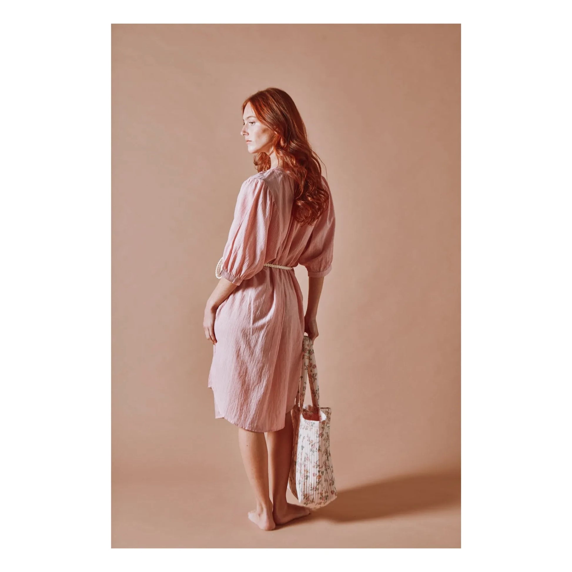 Emile et Ida - Kadhi Cotton Dress | Pink