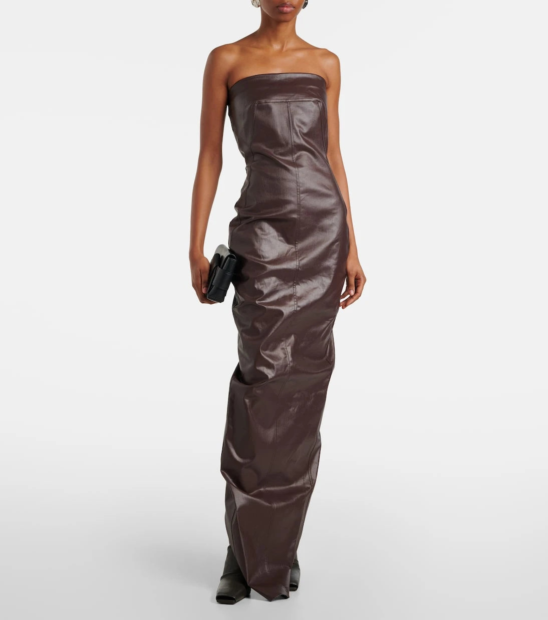 Rick Owens - Denim bustier gown