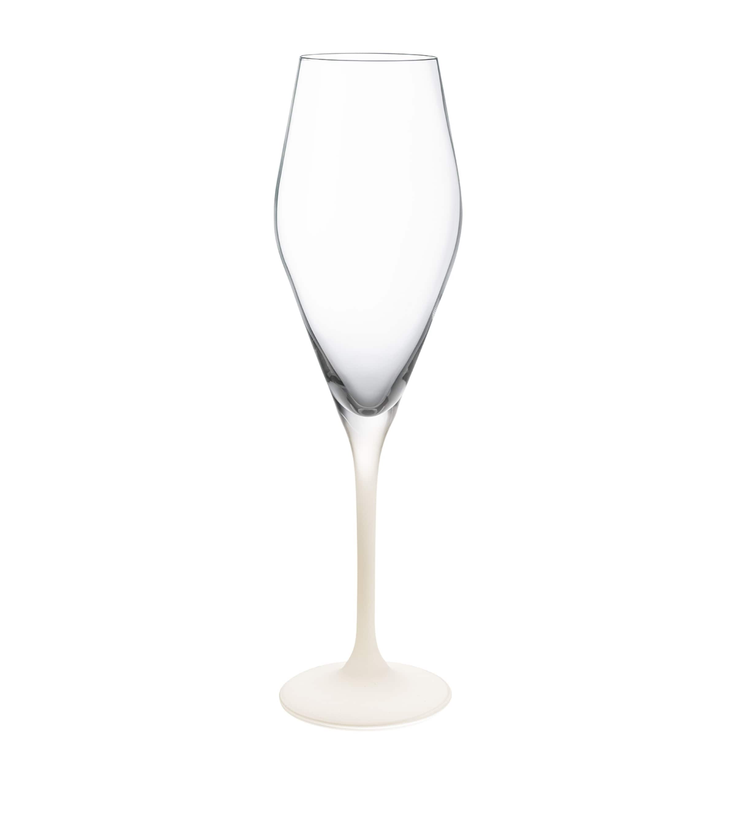Villeroy & Boch Set of 4 Manufacture Rock Blanc Champagne Glasses (290ml)