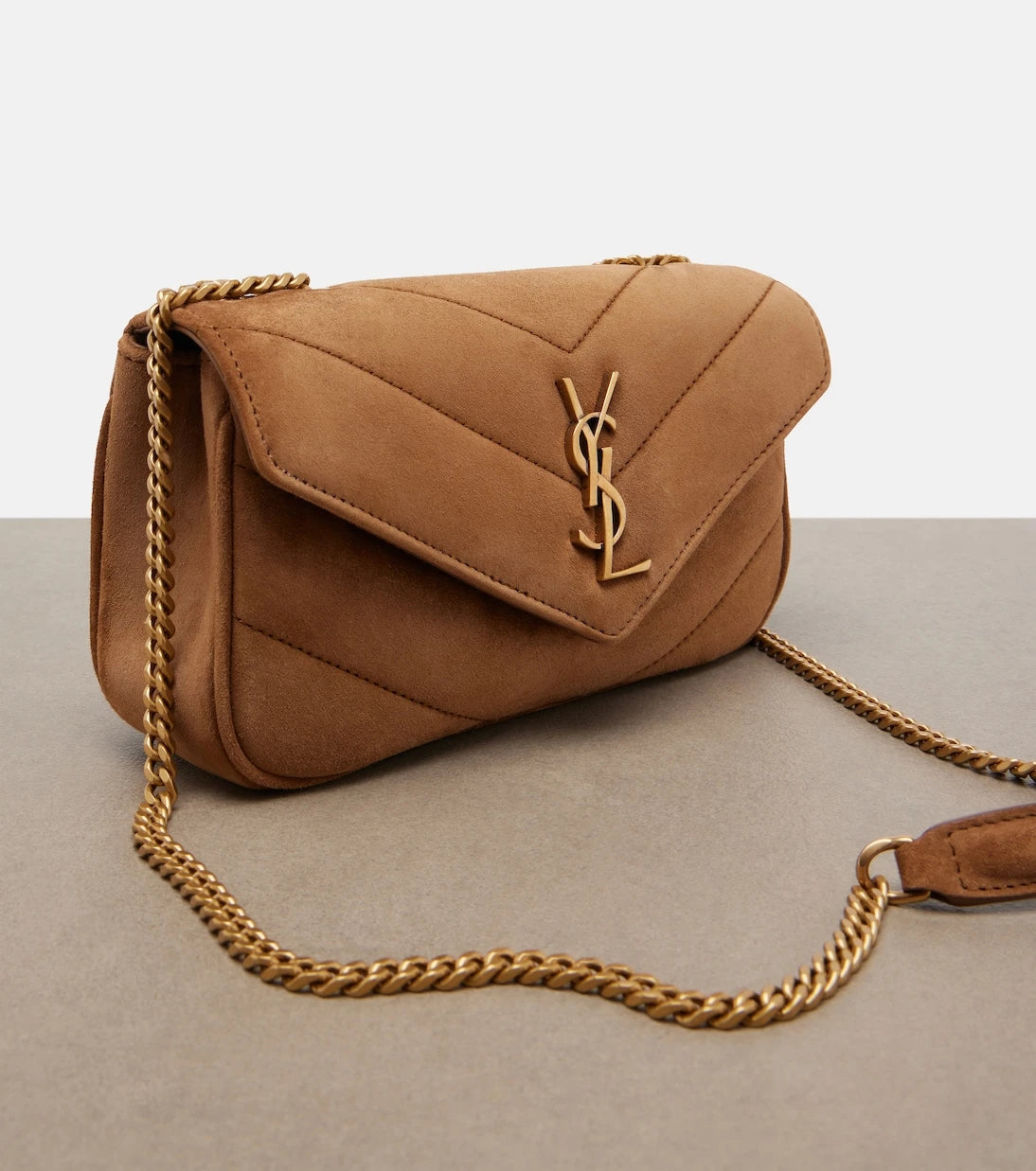 Saint Laurent - Loulou Mini suede shoulder bag