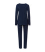 Hanro Navy Natural Elegance Pyjama Set