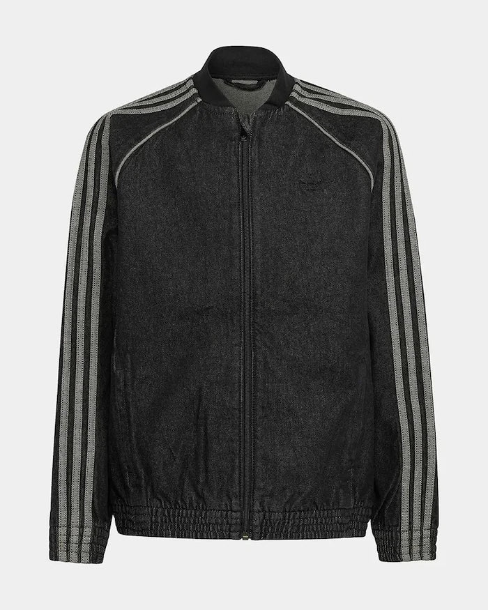adidas Originals çocuklar için pamuklu denim ceket