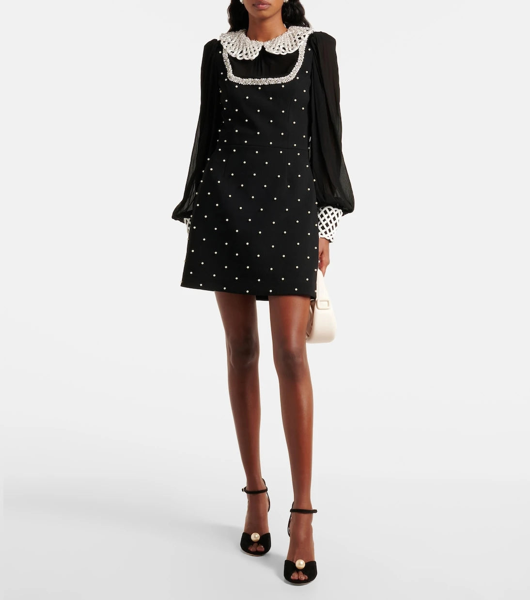 Rebecca Vallance - Alivia embellished crêpe minidress