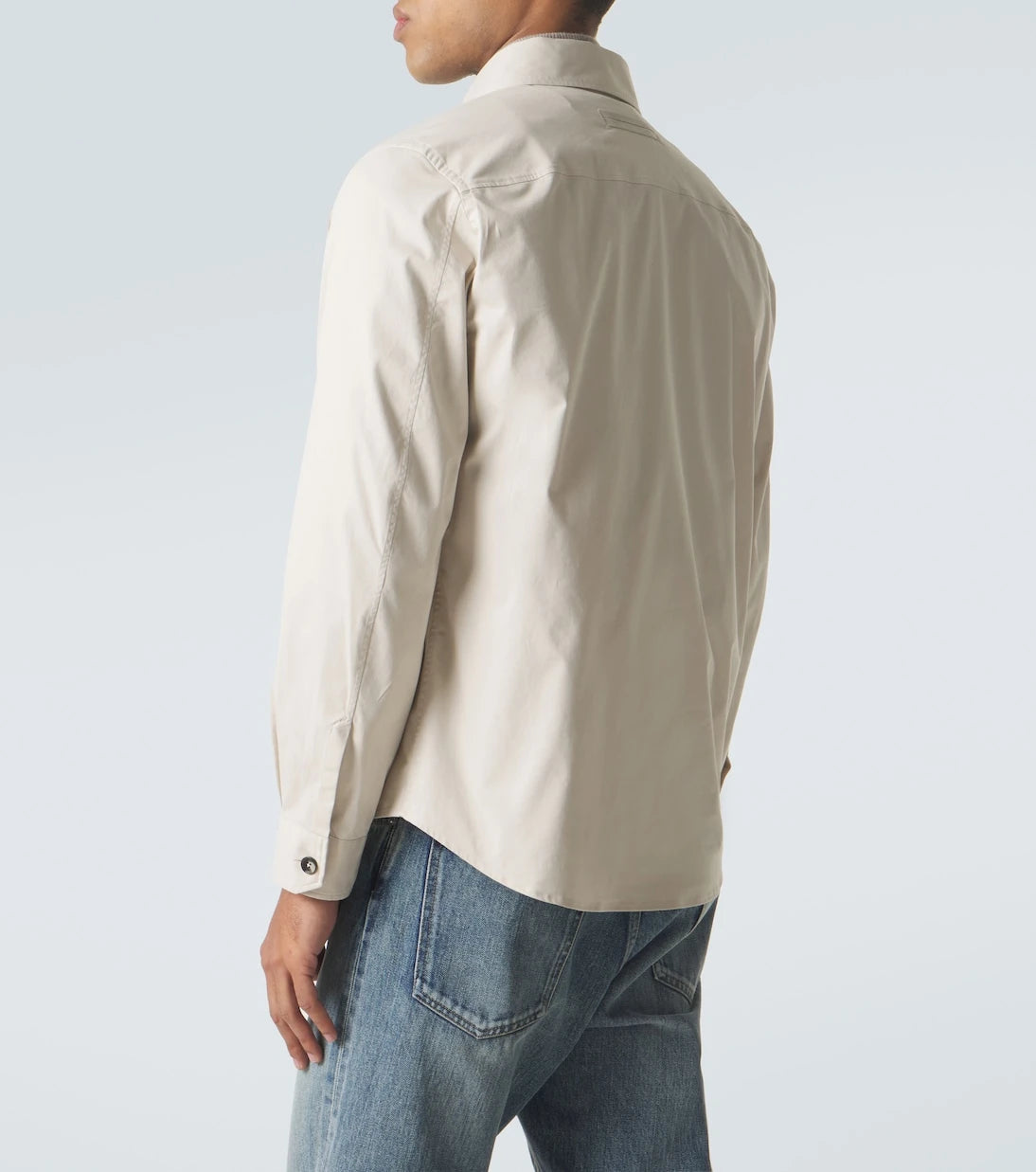 Zegna - قميص علوي من مزيج القطن