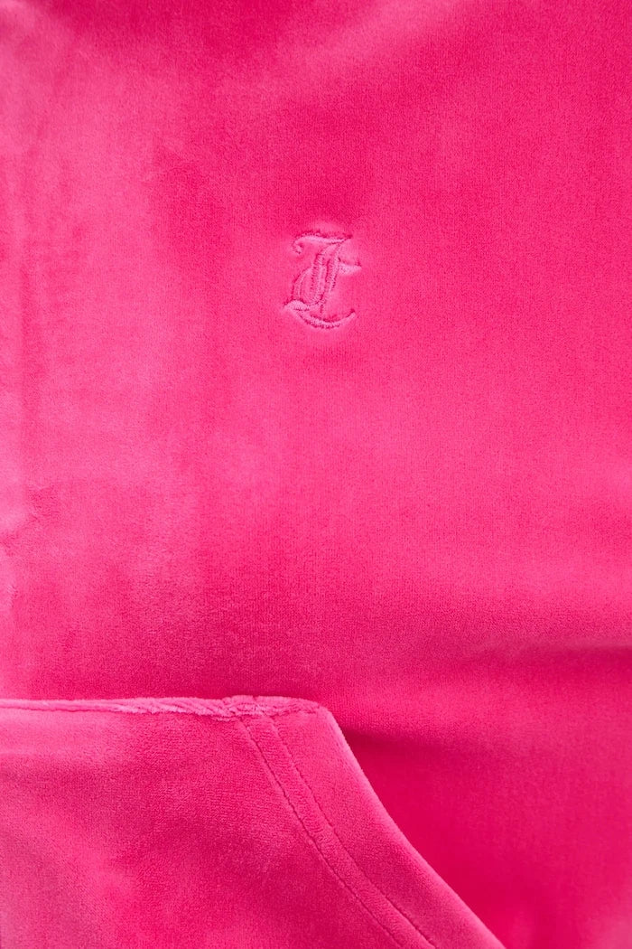 Juicy Couture BRENDAL Crop Oversized Kadife Sweatshirt