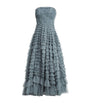 Needle & Thread Blue Strapless Hattie Maxi Dress