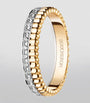 Yellow Gold, White Gold and Diamond Quatre Radiant Wedding Band