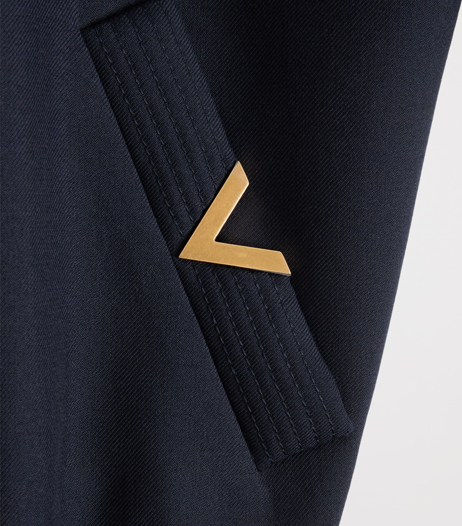 Valentino Garavani Blue Wool-Blend VLogo Bomber Jacket