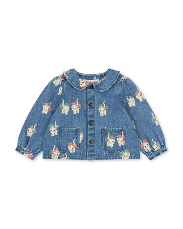 Konges Sløjd MAGOT COLLAR JACKET GOTS Çocuk Pamuk Ceket