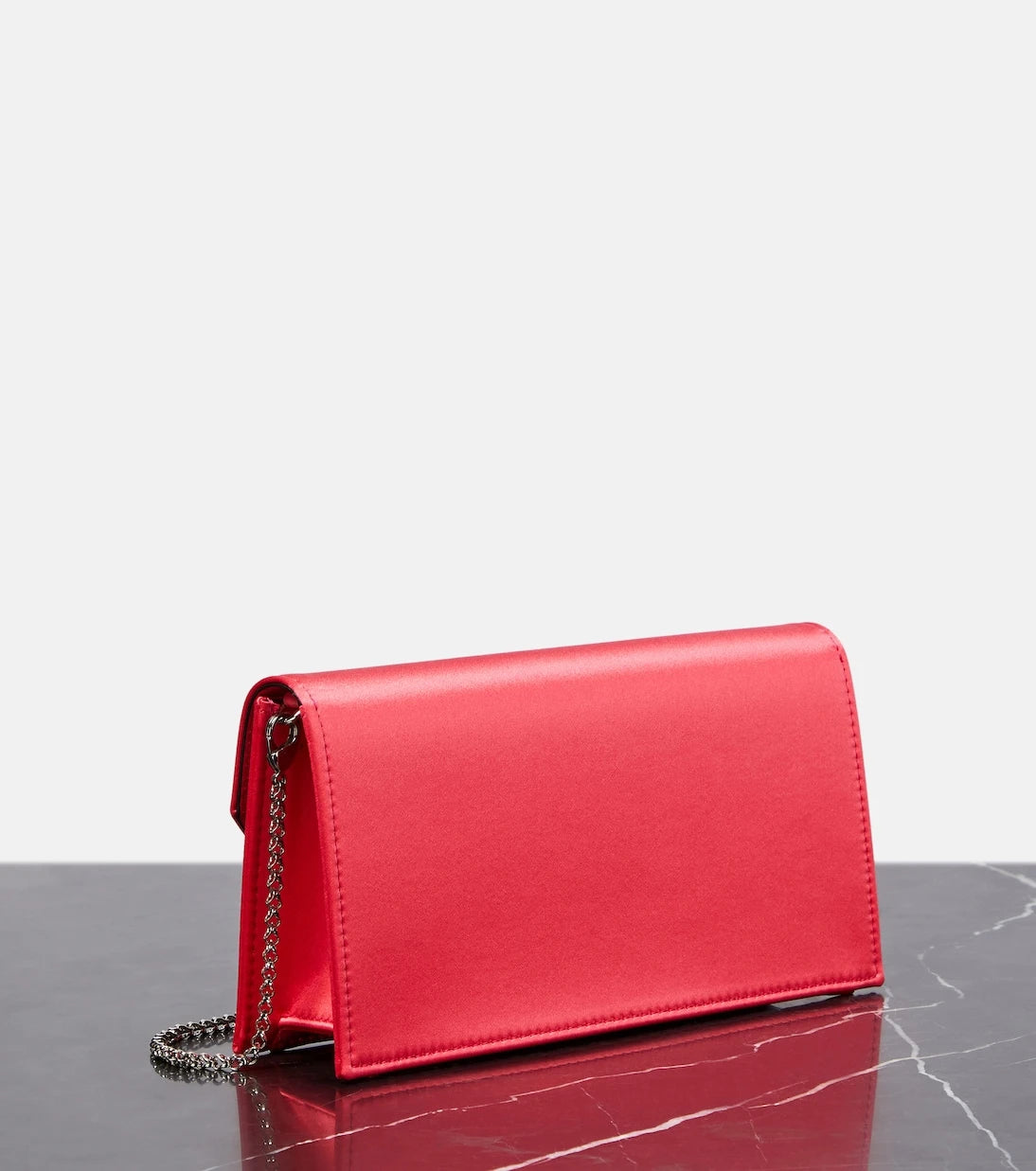 Christian Louboutin - Loubi54 silk-satin clutch