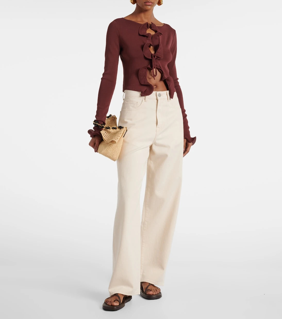 Same - Knitted ruffled top