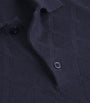 Canali Merino Wool Jacquard Polo Shirt