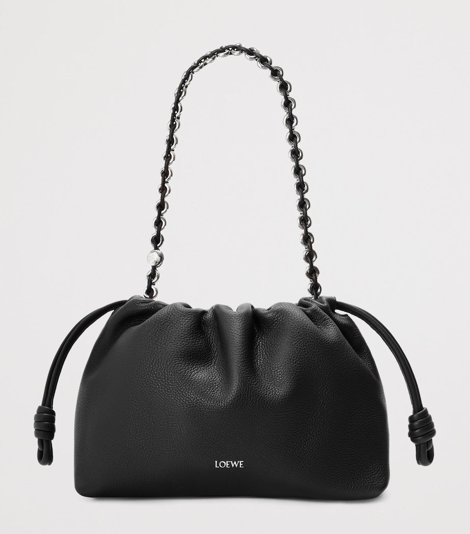 Medium Leather Flamenco Shoulder Bag