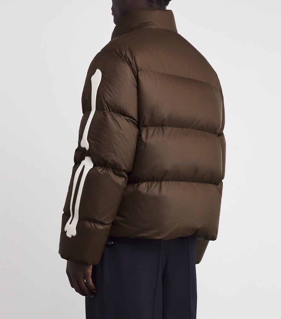 AMIRI Brown Down Bones Puffer Jacket