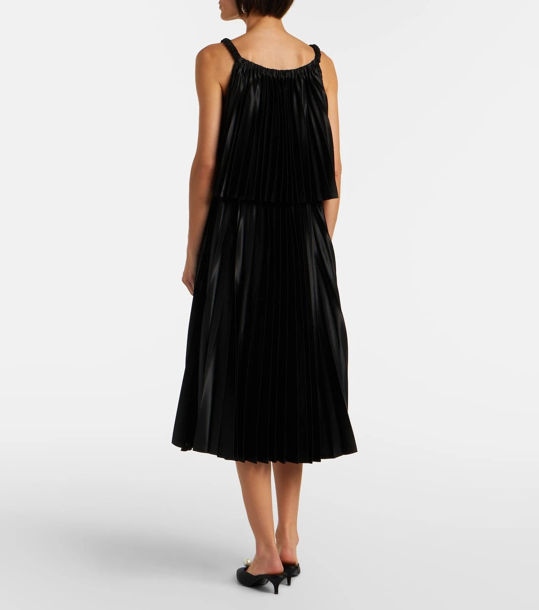 Noir Kei Ninomiya - Satin midi dress