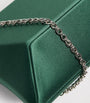 Rodo Green Satin Lally Clutch Bag