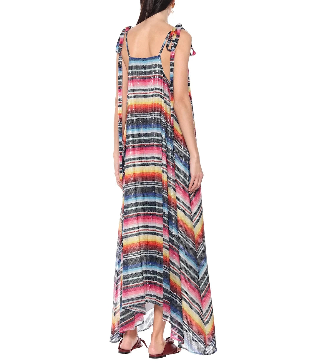 Alanui - Sarape sequined striped maxi dress