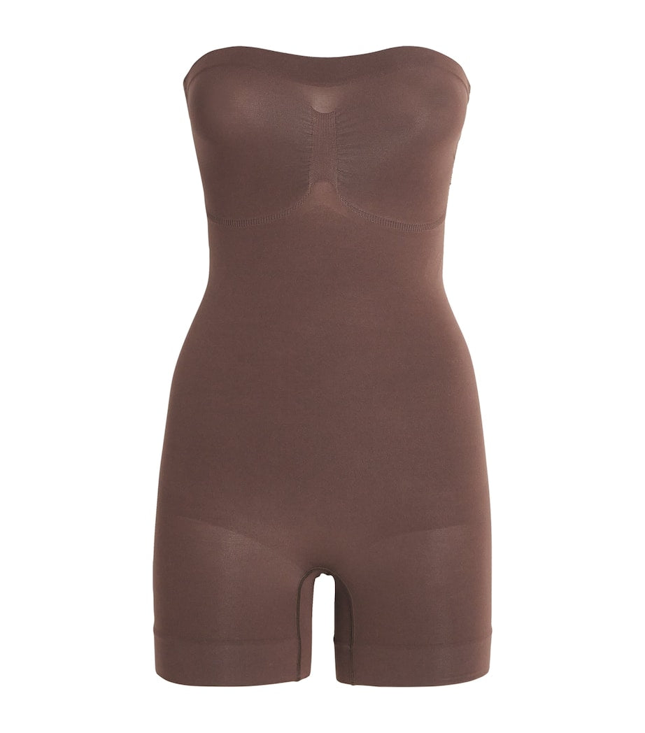 Seamless Sculpt Strapless Shorts Bodysuit COCOA