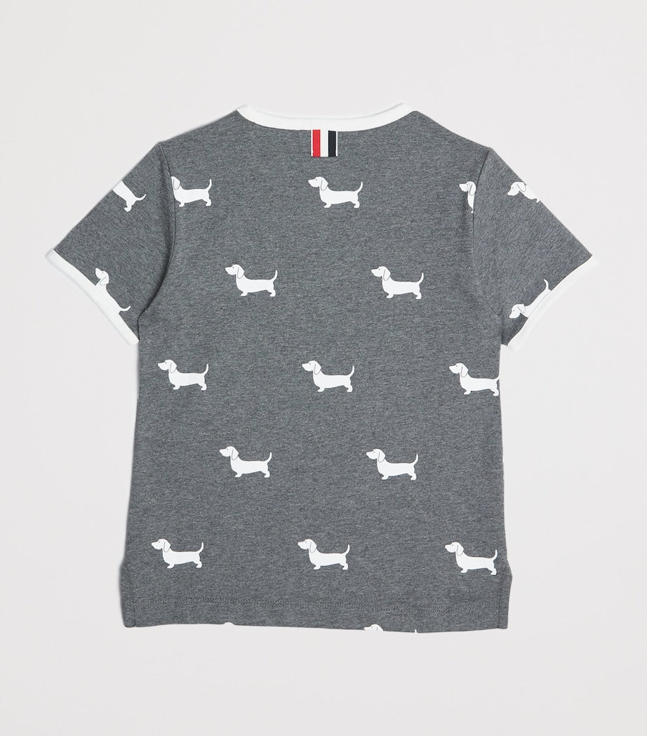 Thom Browne Kids Cotton Dog T-Shirt (2-12 Years)