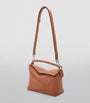 LOEWE Brown Small Leather Puzzle Edge Top-Handle Bag