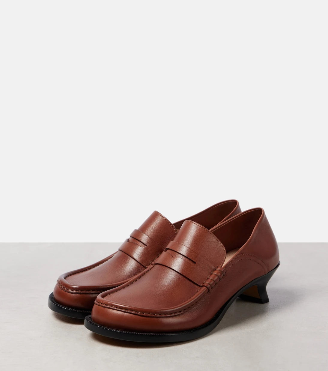 Loewe - Campo leather loafers