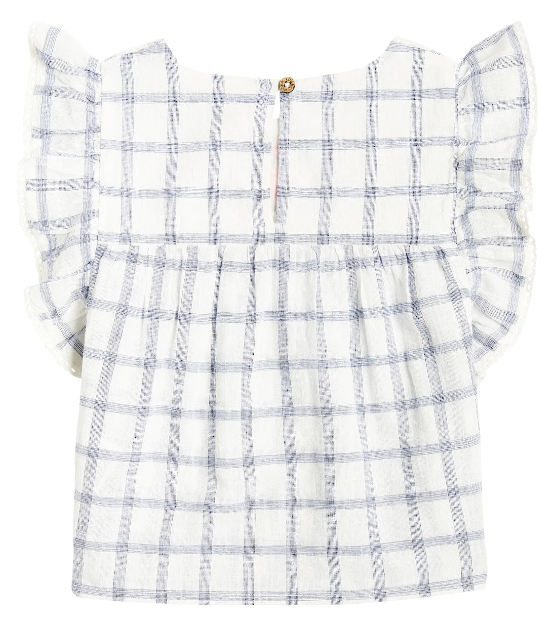 Louise Misha - Mala checked cotton and linen shirt