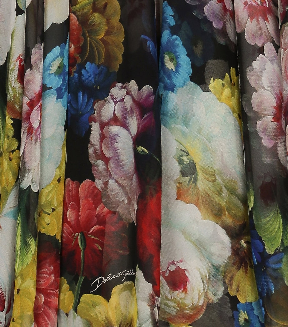 Dolce & Gabbana Kids Multi Floral Print Dress (8-14 Years)