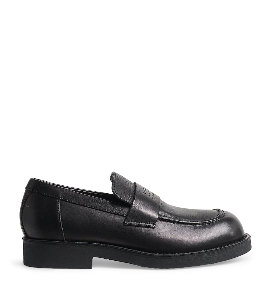 MM6 Maison Margiela Leather City Biker Loafers
