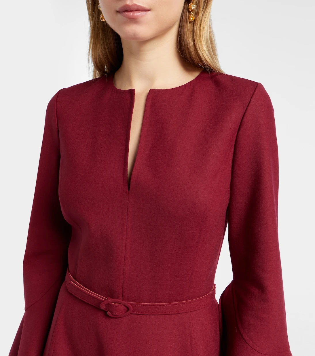 Oscar de la Renta - Wool-blend midi dress