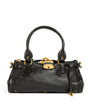Chloé Black Leather Paddington Shoulder Bag
