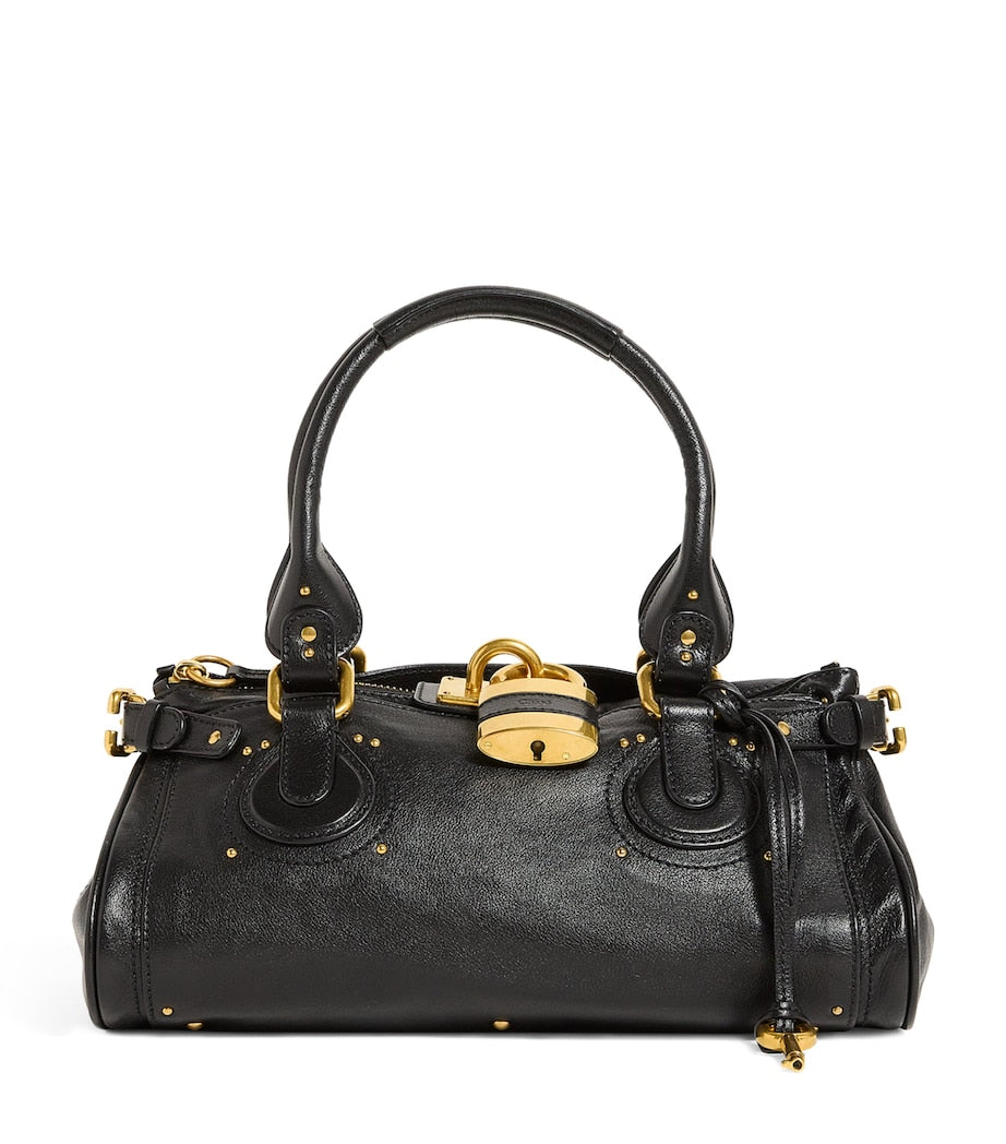 Chloé Black Leather Paddington Shoulder Bag