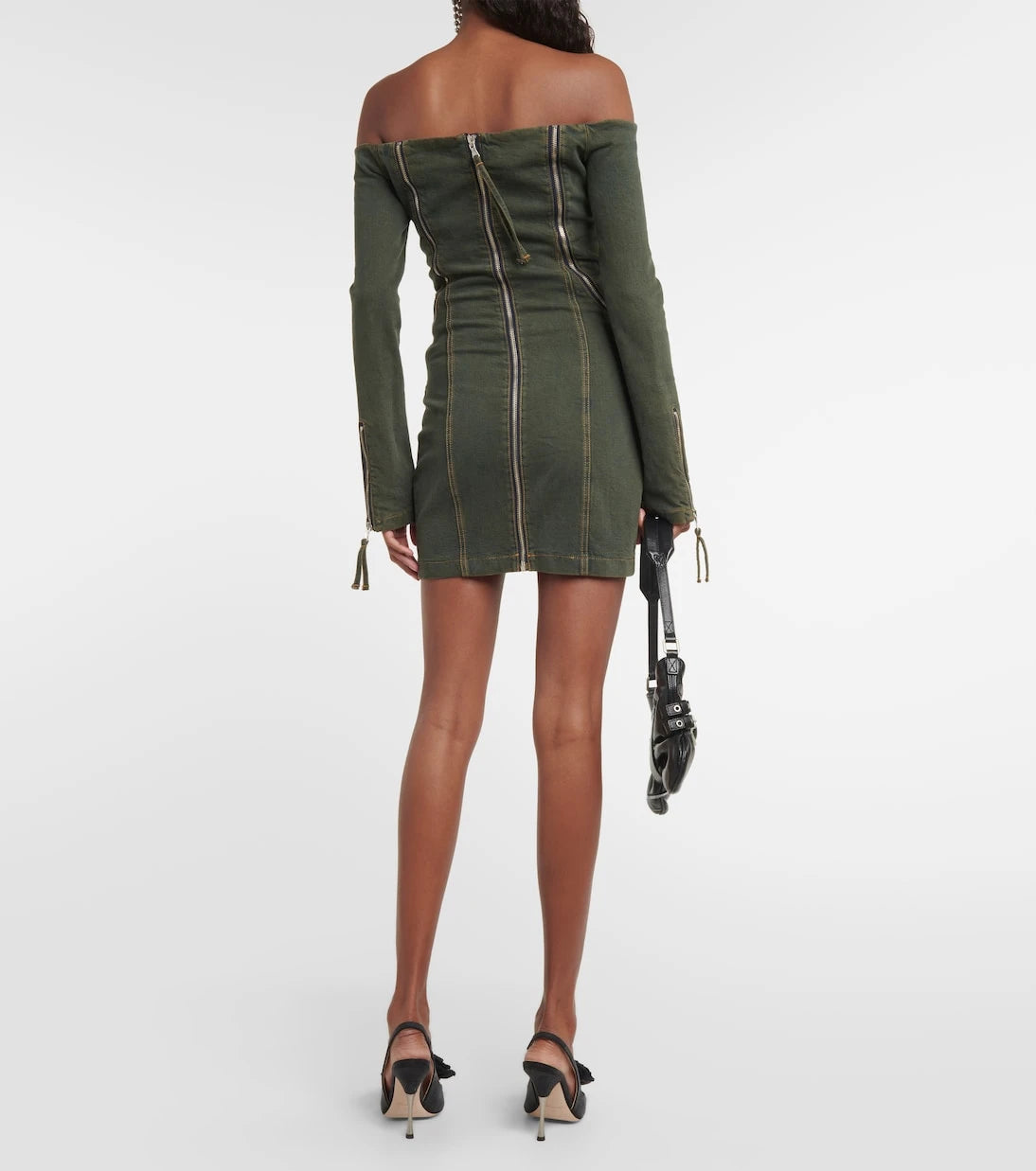 Blumarine - Off-shoulder denim minidress